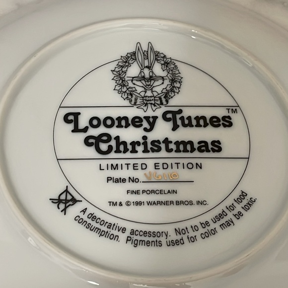 Looney Tunes - Merry  Christmas 🎄🎁 1991 - Limited Edition by Warner Bris. INC - Picture 3 of 7